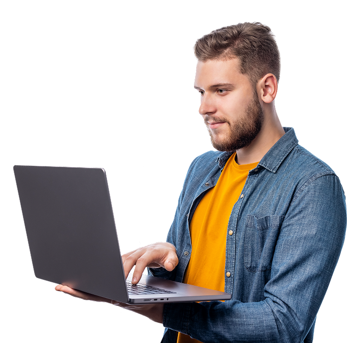 Man with Laptop